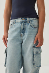 Cargo Wide Leg Jeans