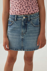Midi Denim Skirt