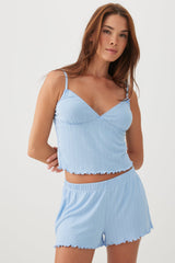 Pointelle PJ Tank Top And Short Set