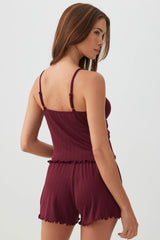 Pointelle PJ Tank Top And Short Set