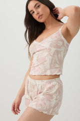 Ribbed Tank Top and Short Pyjamas Set