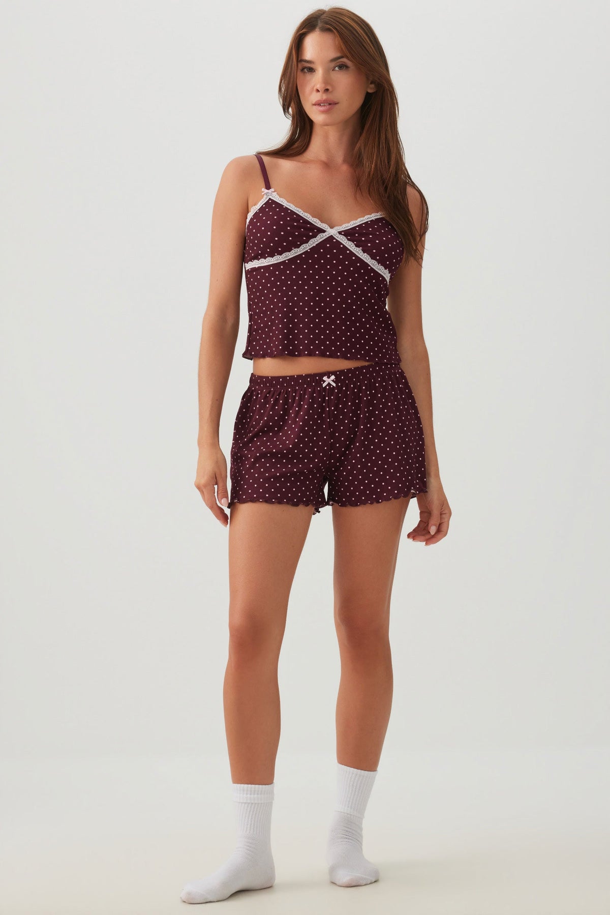 Ribbed Tank Top and Short Pyjamas Set