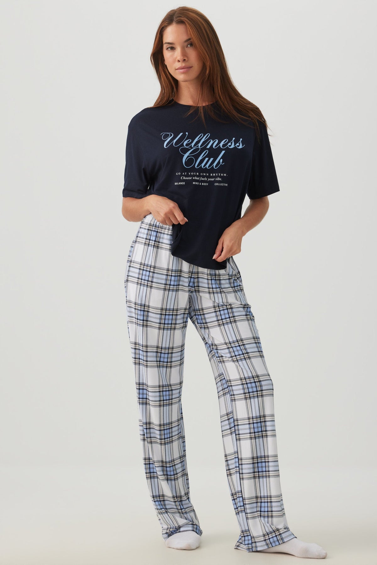 Plaid Super Soft Straight Leg PJ Pants