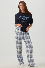 Plaid Super Soft Straight Leg PJ Pants