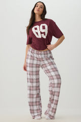 Plaid Super Soft Straight Leg PJ Pants