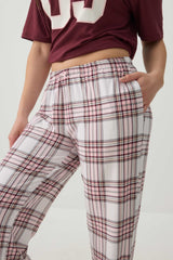 Plaid Super Soft Straight Leg PJ Pants