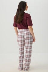 Plaid Super Soft Straight Leg PJ Pants