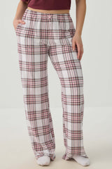 Plaid Super Soft Straight Leg PJ Pants
