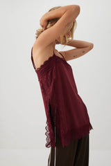 Lace Trim Tank Tunic