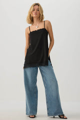 Lace Trim Tank Tunic
