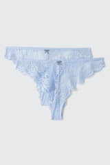 2-Pack Lace Cheeky Panties