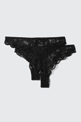 2-Pack Lace Cheeky Panties