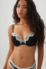 Lace Mesh Push-Up Bra