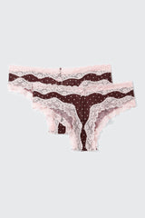 2-Pack Polka Dot Cheeky Panties