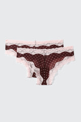 2-Pack Polka Dot Cheeky Panties
