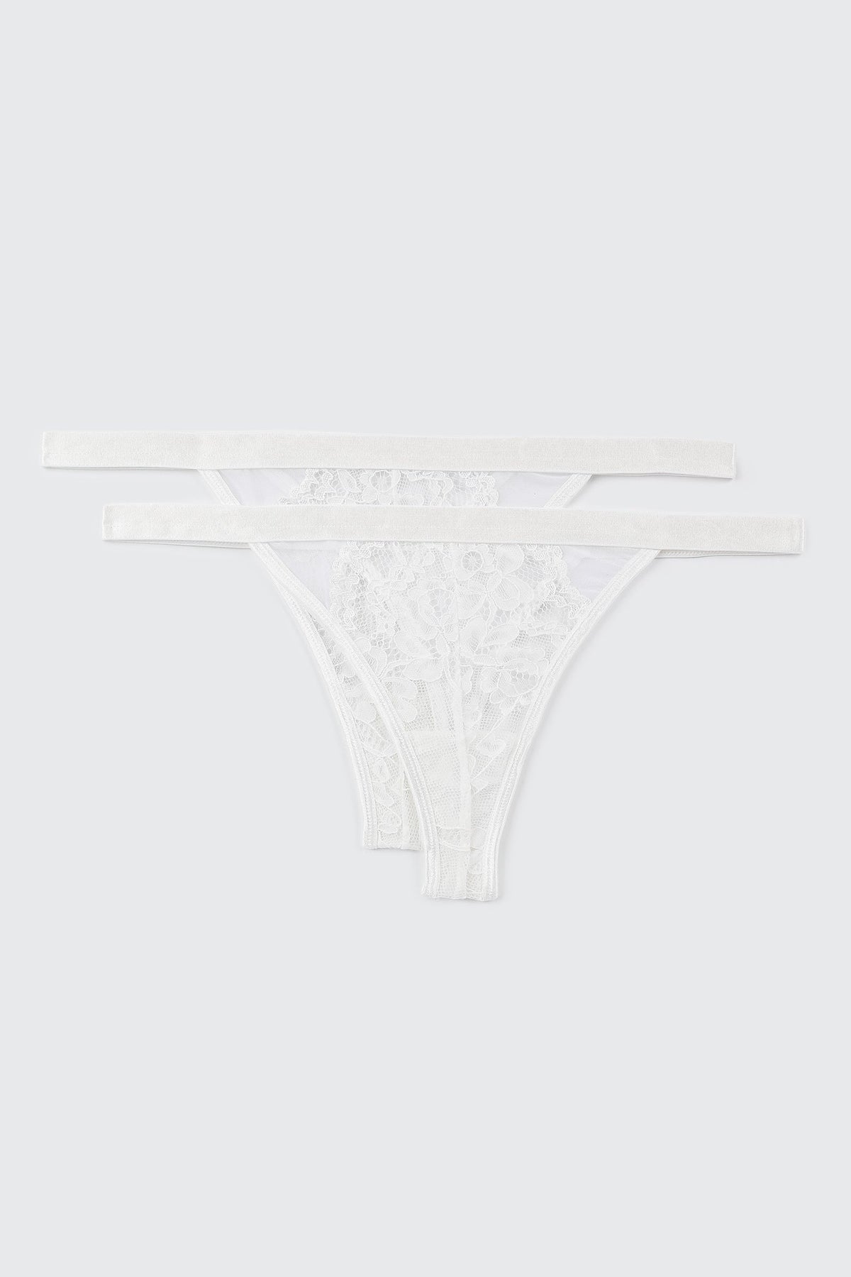 2-Pack Lace Thongs