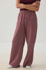 Plaid Loose Pajama Pants