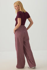 Plaid Loose Pajama Pants