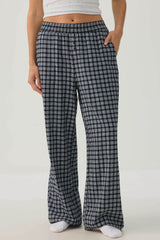 Plaid Loose Pajama Pants