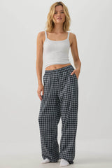 Plaid Loose Pajama Pants