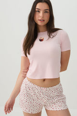 Printed Rib PJ T-Shirt