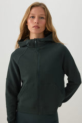 camactiveâ¢ Waffle knit Boxy Zip Up Jacket