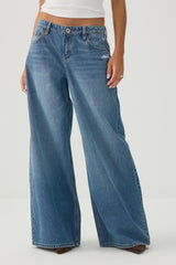 The Slacker Fit Low Rise Super Wide Leg Jean