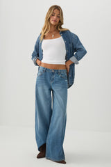 The Slacker Fit Low Rise Super Wide Leg Jean