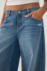The Slacker Fit Low Rise Super Wide Leg Jean