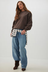 MADESOFTâ¢ Fleece Crew Neck Sweatshirt