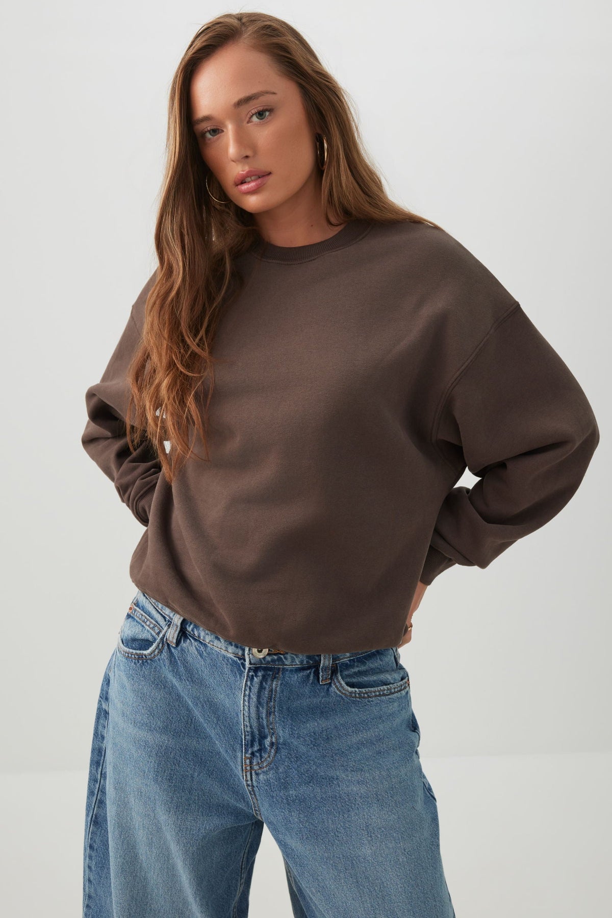 MADESOFTâ¢ Fleece Crew Neck Sweatshirt