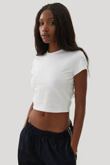 BASICOREâ¢ Cap Sleeve Fitted T-Shirt