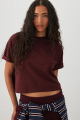 BASICOREâ¢ Boxy Cropped T-Shirt