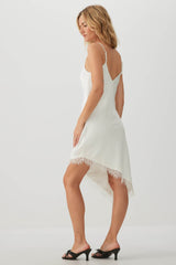 Asymmetric Midi Slip Dress