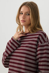 Striped Jersey Long Sleeve Top