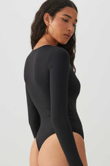 Crew Neck Long Sleeve Bodysuit
