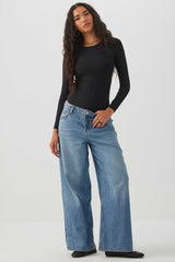 Crew Neck Long Sleeve Bodysuit