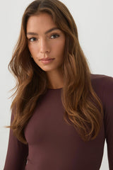 Crew Neck Long Sleeve Bodysuit