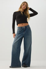 Rib Long Sleeve Top