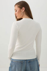 Rib Long Sleeve Top