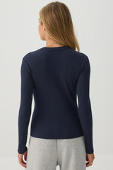 Rib Long Sleeve Top