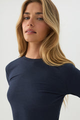 Rib Long Sleeve Top