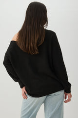 Off Shoulder Knit Sweater