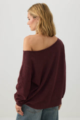 Off Shoulder Knit Sweater