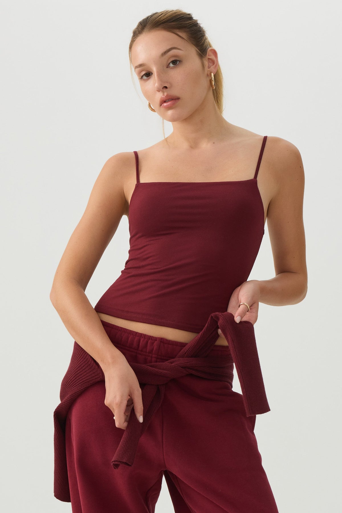 Smoothcoreâ¢ Double Layer Square Neck Tank Top