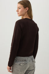 Cropped Button Front Cardigan