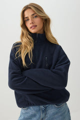 Fleece Quarter Zip Sweatshirt