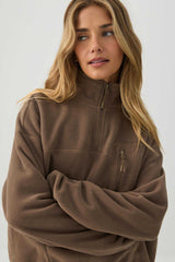 Fleece Quarter Zip Sweatshirt