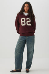 MADESOFTâ¢ Fleece V-Neck Graphic Sweatshirt