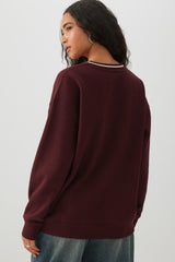 MADESOFTâ¢ Fleece V-Neck Graphic Sweatshirt